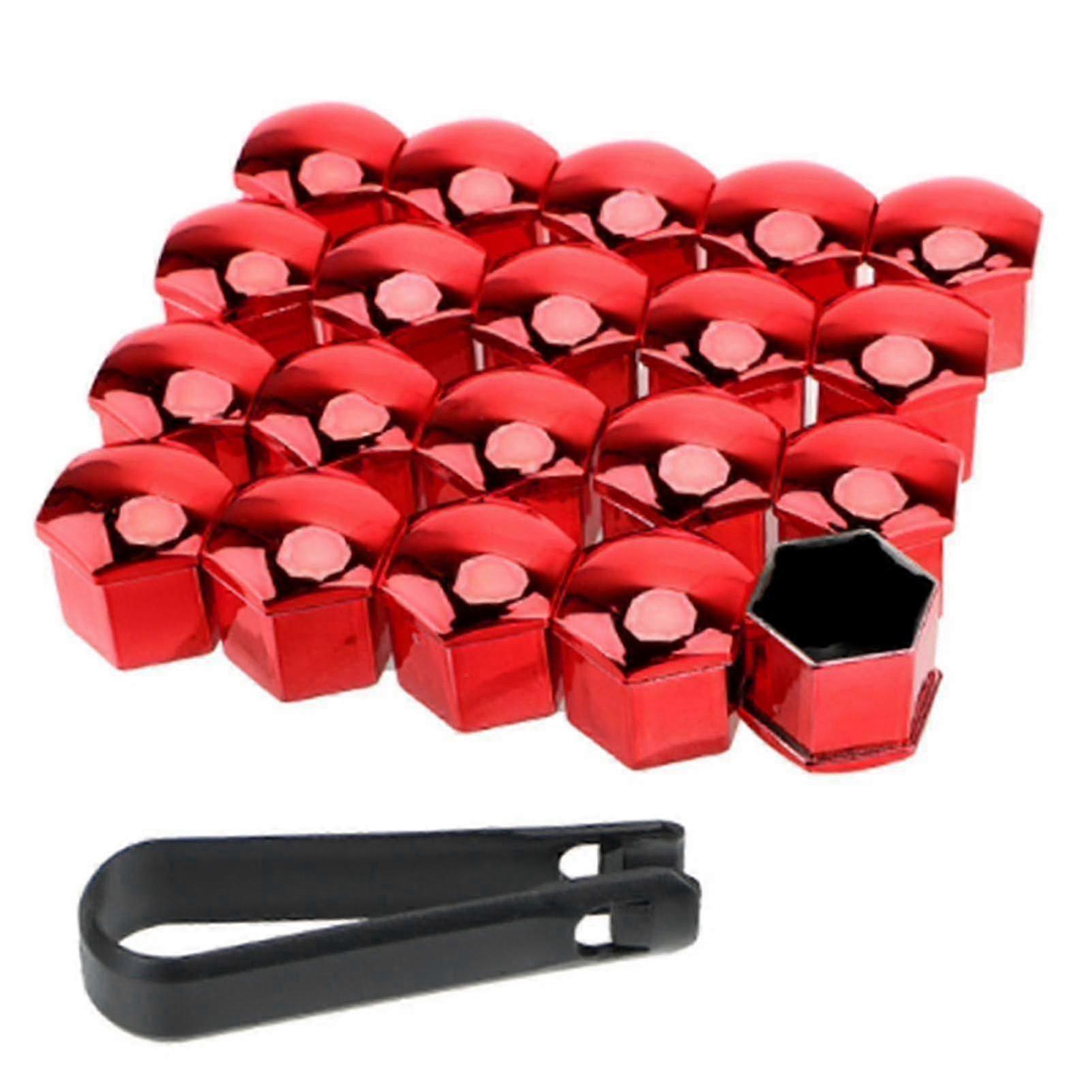 20pcs Wheel Lug Nut Caps for Rust Prevention, Includes Remover