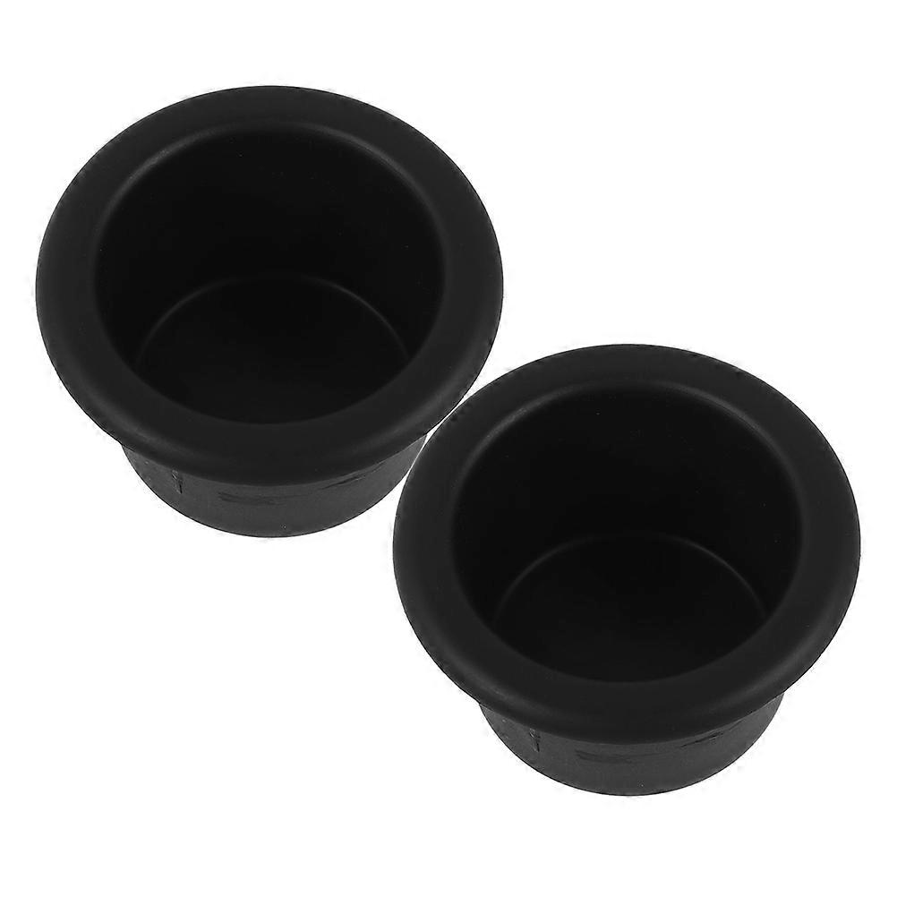 Black Car Cup Holder Insert for Recliner Handles 4Pcs Replacement Set