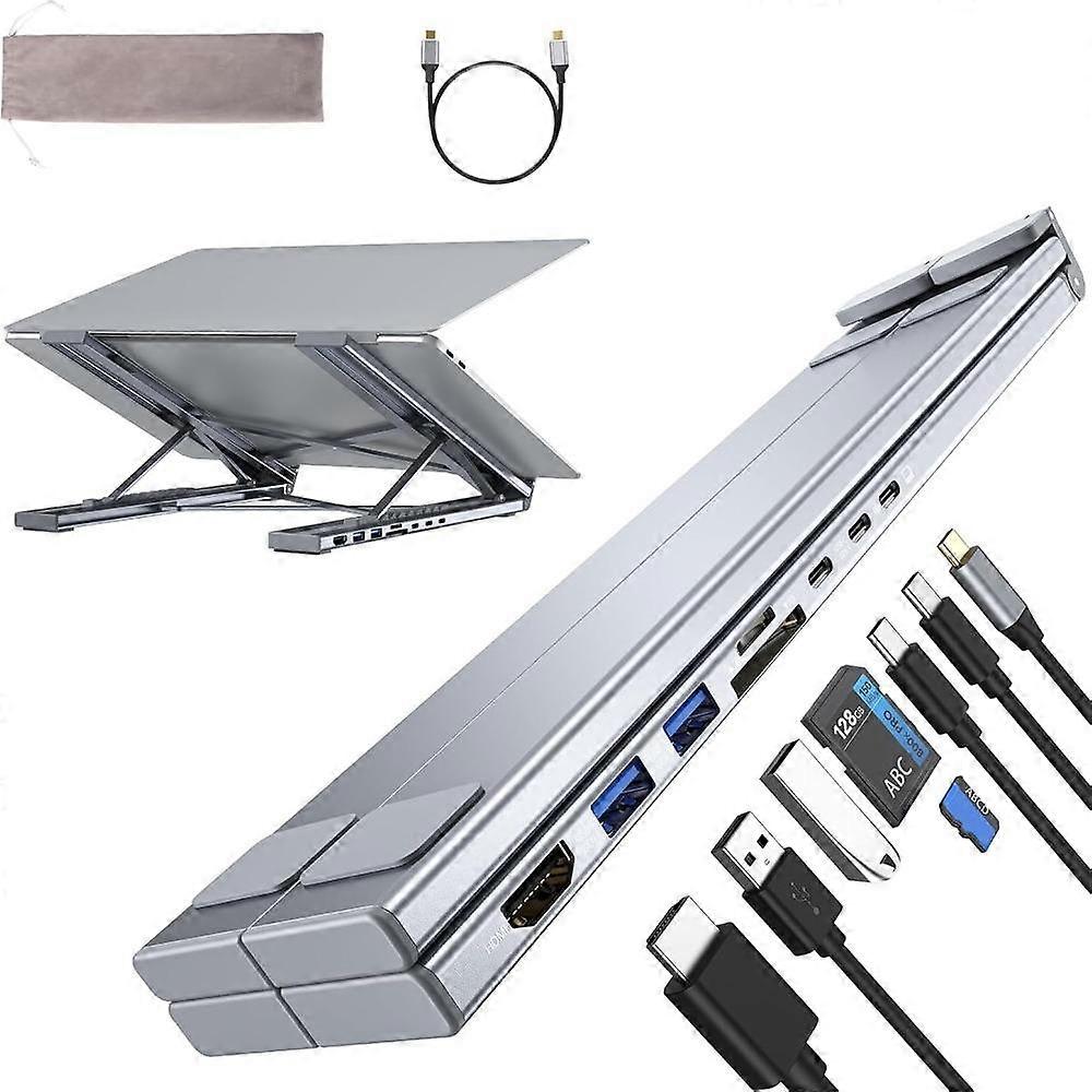 HDTV USB HUB PD Charging Type-C Expander New Tablet Holder