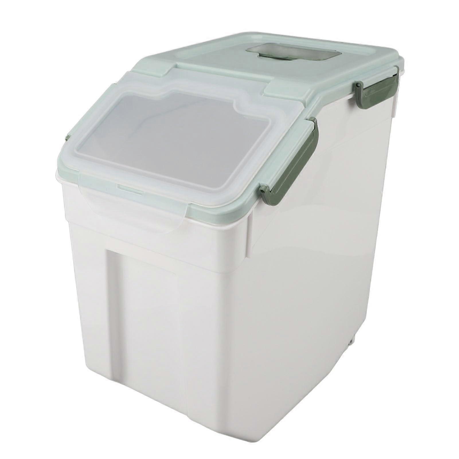 Rice Storage Container 15kg Airtight Moistureproof Bin for Kitchen MultiGrain and Flour Storage