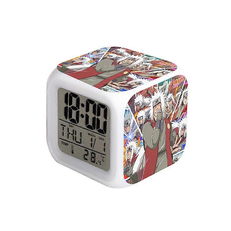 Naruto-themed alarm clock, colorful light-up alarm clock for students' bedsides