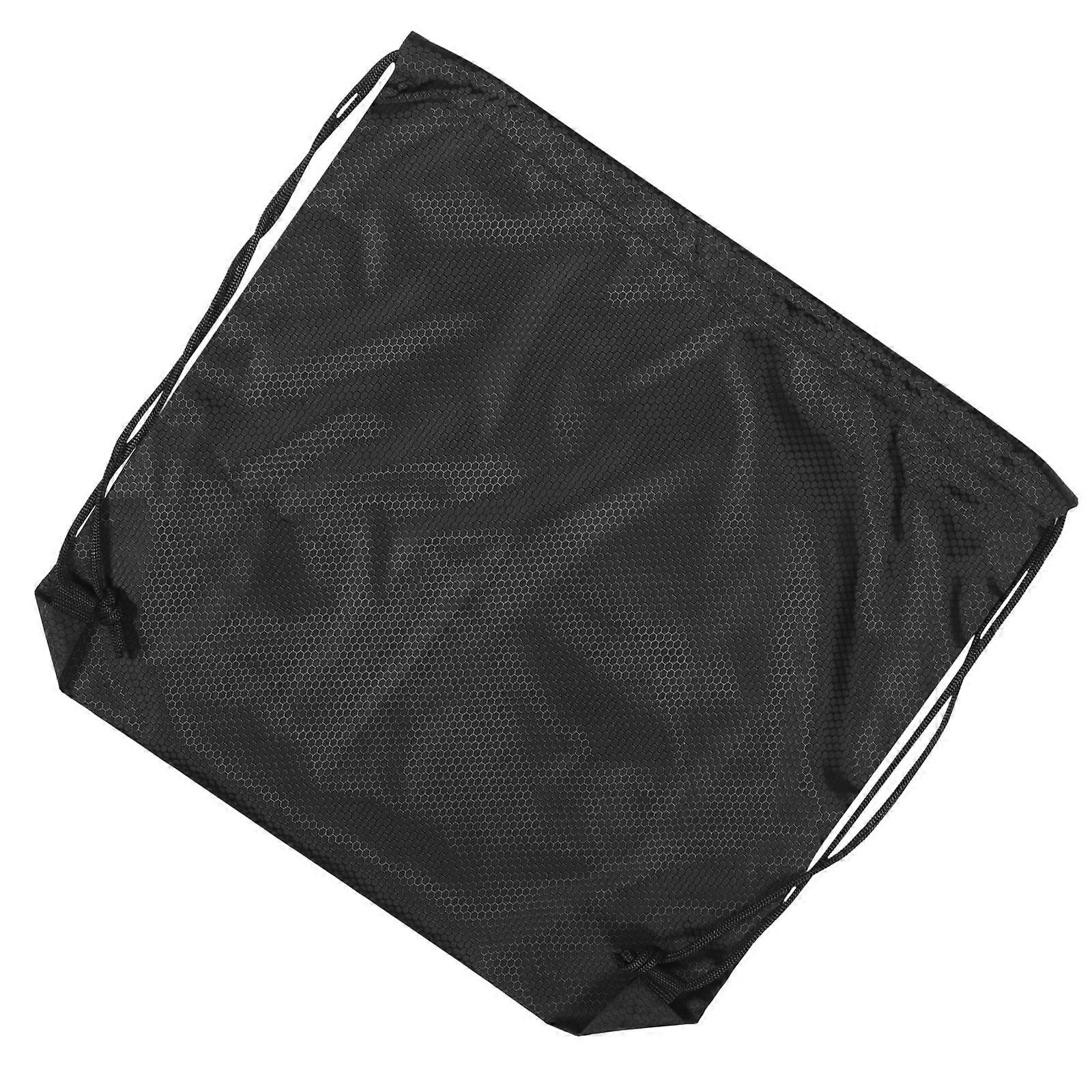 Motorbike Bag Drawstring Pouch for Storage 4Pcs Black