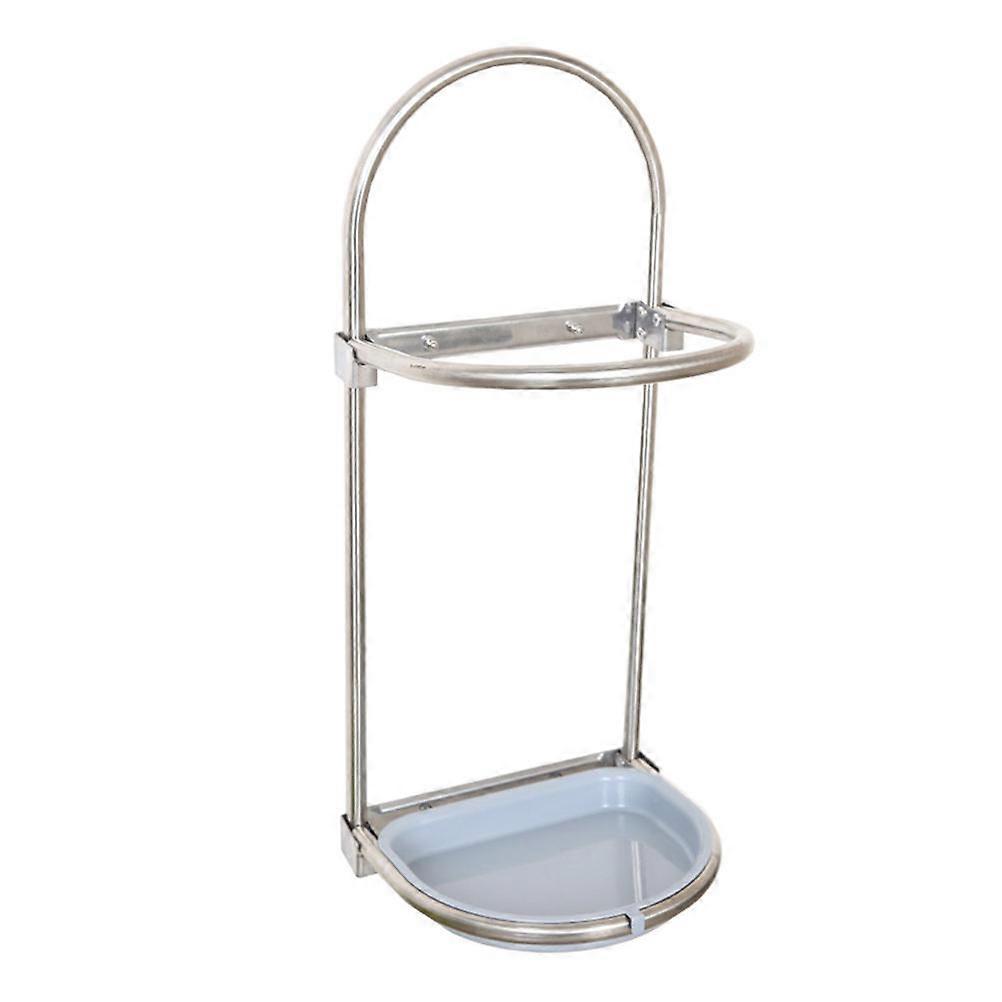 Umbrella Storage Stand Foldable Wall-Mounted Stainless Steel 3Pcs
