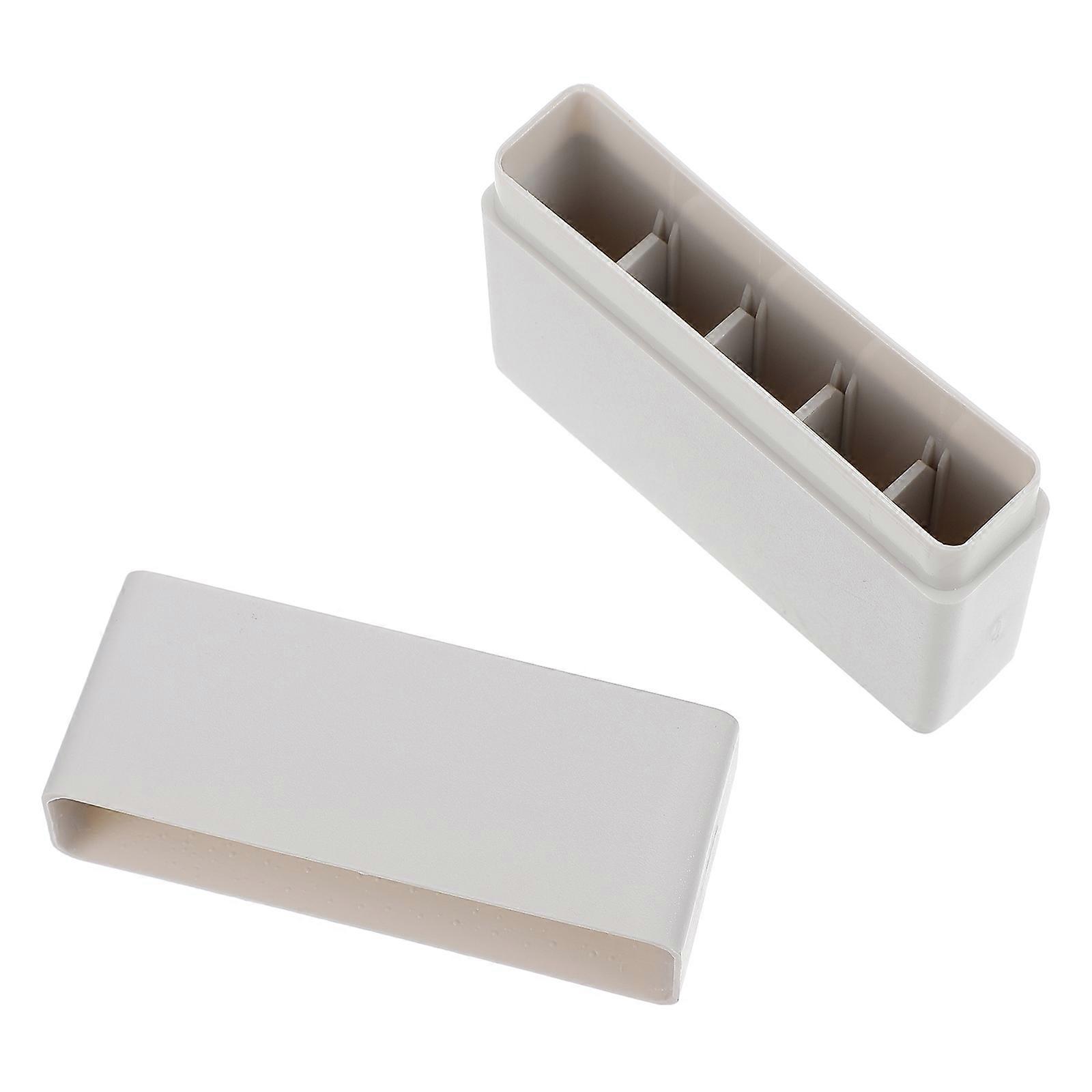 Cold Storage Plastic Cryovial Box for Holding 1Pcs Tubes White Design