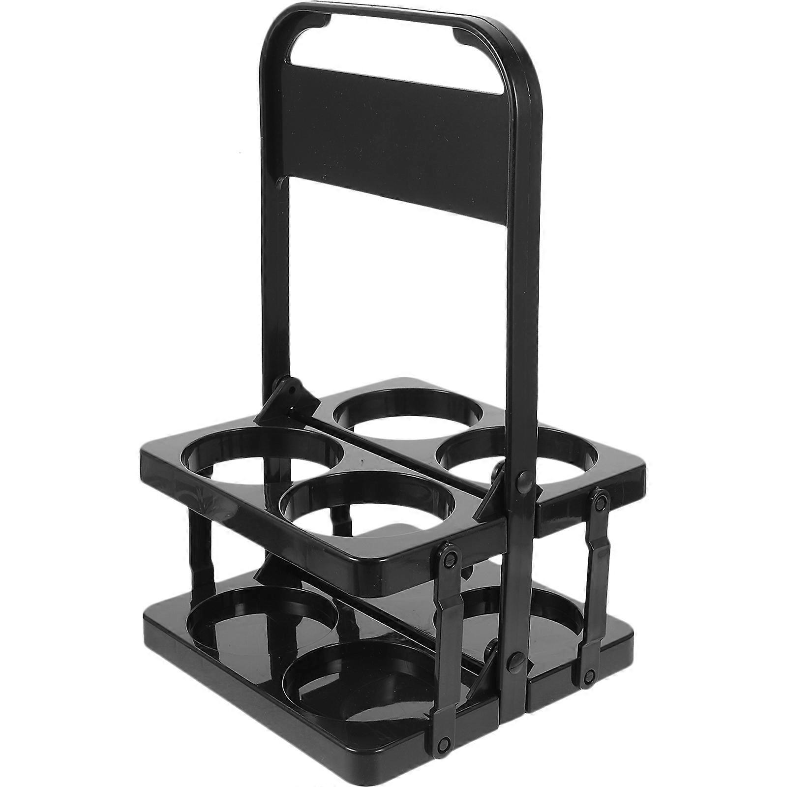 Black Foldable Beer Rack for Storage Bottle Holder