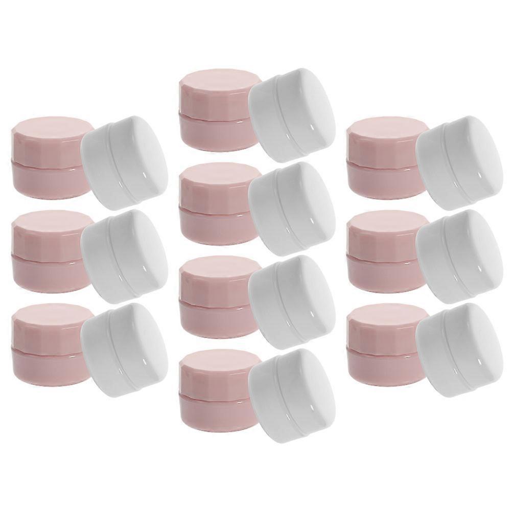 Plastic Refillable Cosmetic Jars Small Containers for Storage 10Pcs