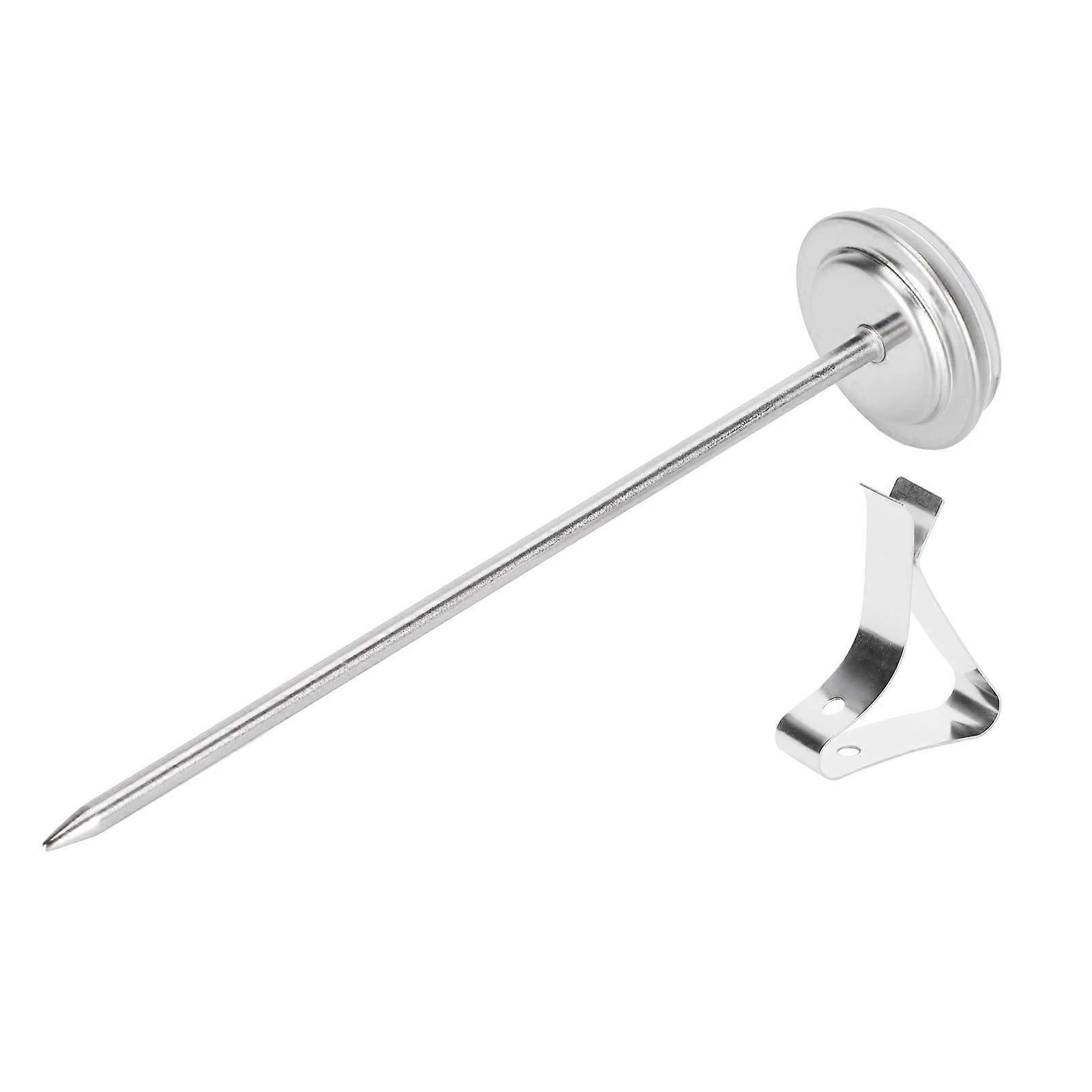 Milk Frothing Thermometer with Long Probe Analog Dial for Candy Making and Fast Temperature Detection