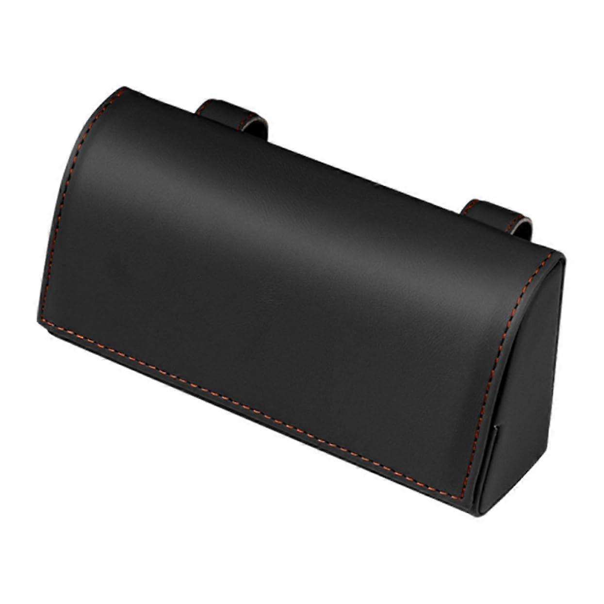 Car Sunglasses Holder PU Leather Sun Visor Glasses Case Easy Install Secure Storage Organizer