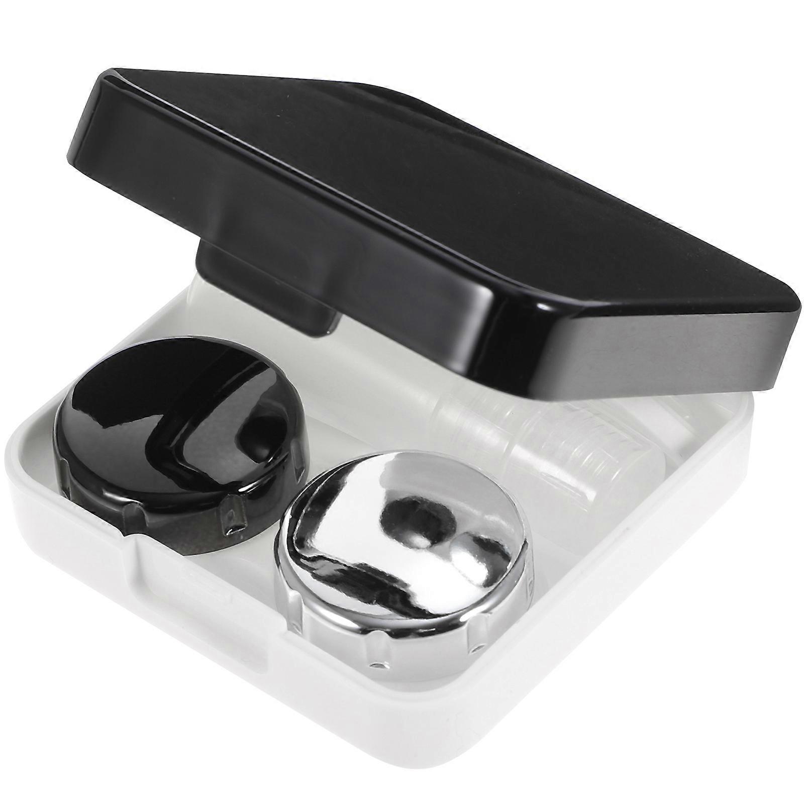 Lens Container Holder Mini Travel Case Box for Storage Use Black