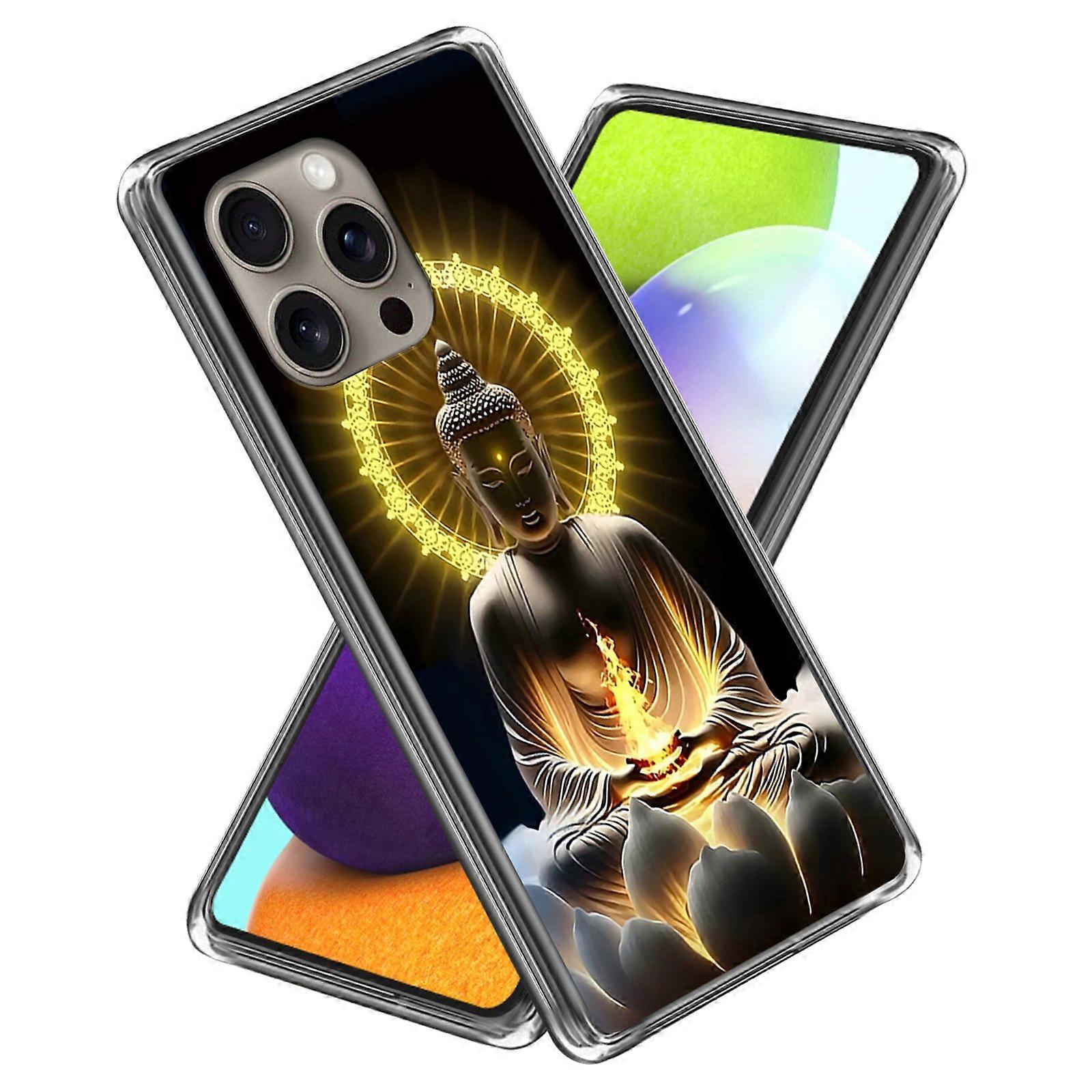 For iPhone 16 Pro Max Case Shock-Absorbent TPU Pattern Printed Phone Cover