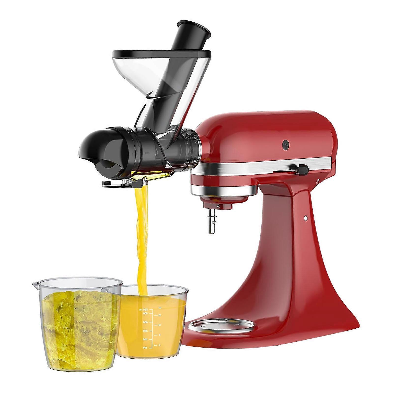 High Performances Masticating Juicer Attachment Cold Press Juicer Attachment Cold Press Double Feed Chutes Accessory Multicolor