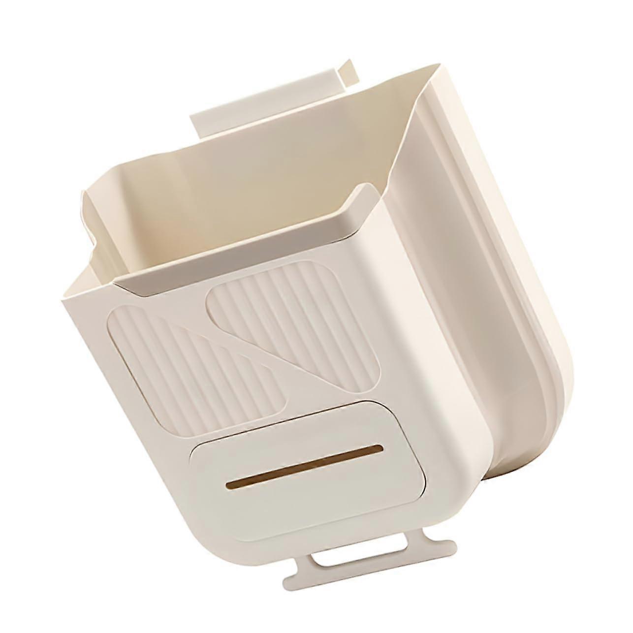 Hanging Kitchen Trash Can Foldable Space Saving DoorMount Garbage Bin for Home and Car Use