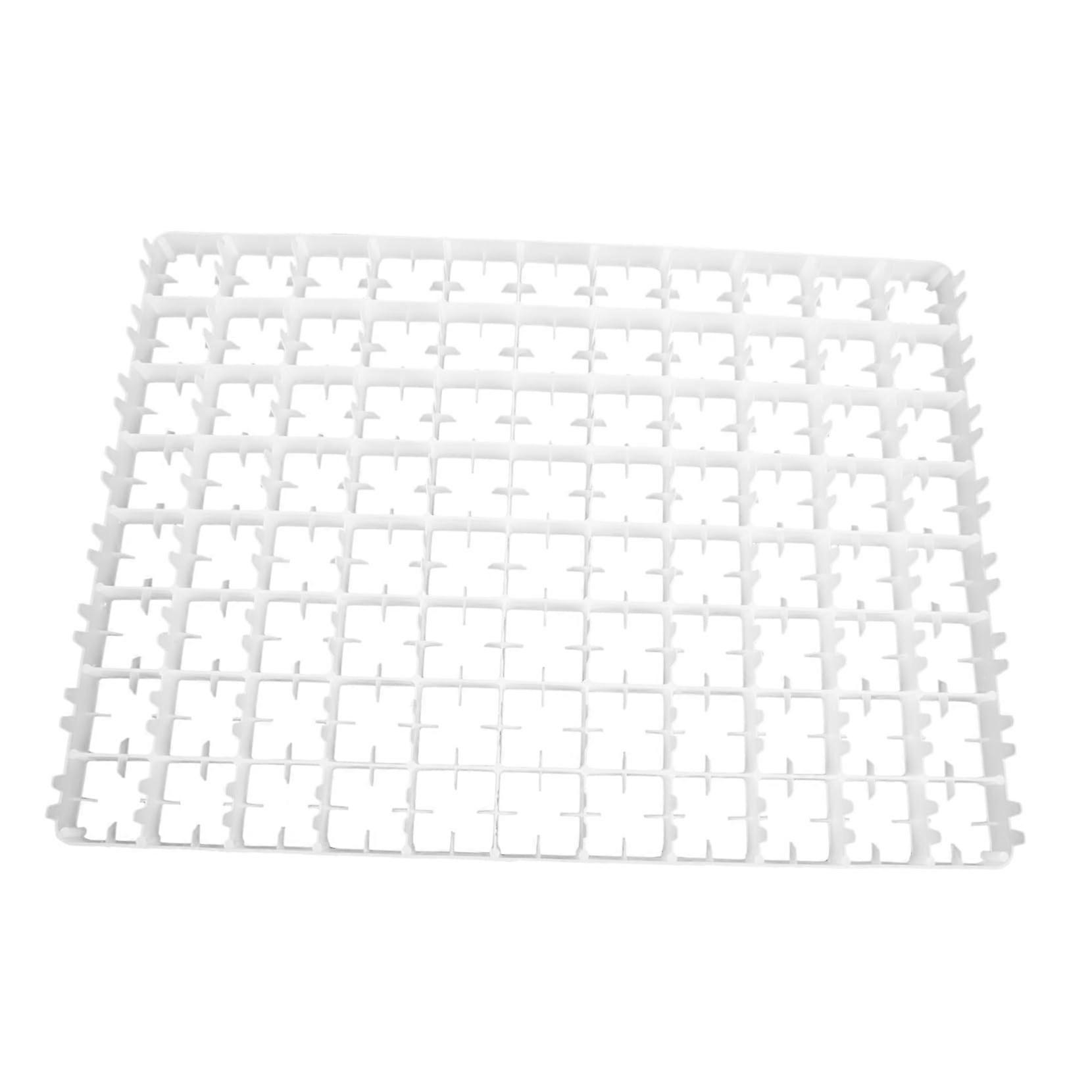 Durable Plastic Egg Incubation Tray with Large Grid Design for Chicken Hatching and Storage