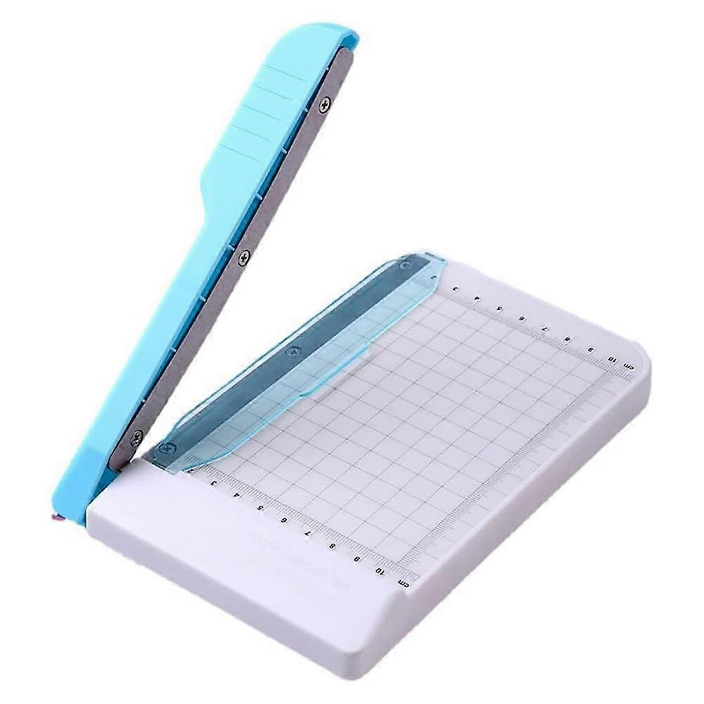 A5 Mini Guillotine Paper Trimmer with Clear Alignment Grid for Precise Cutting and Photos