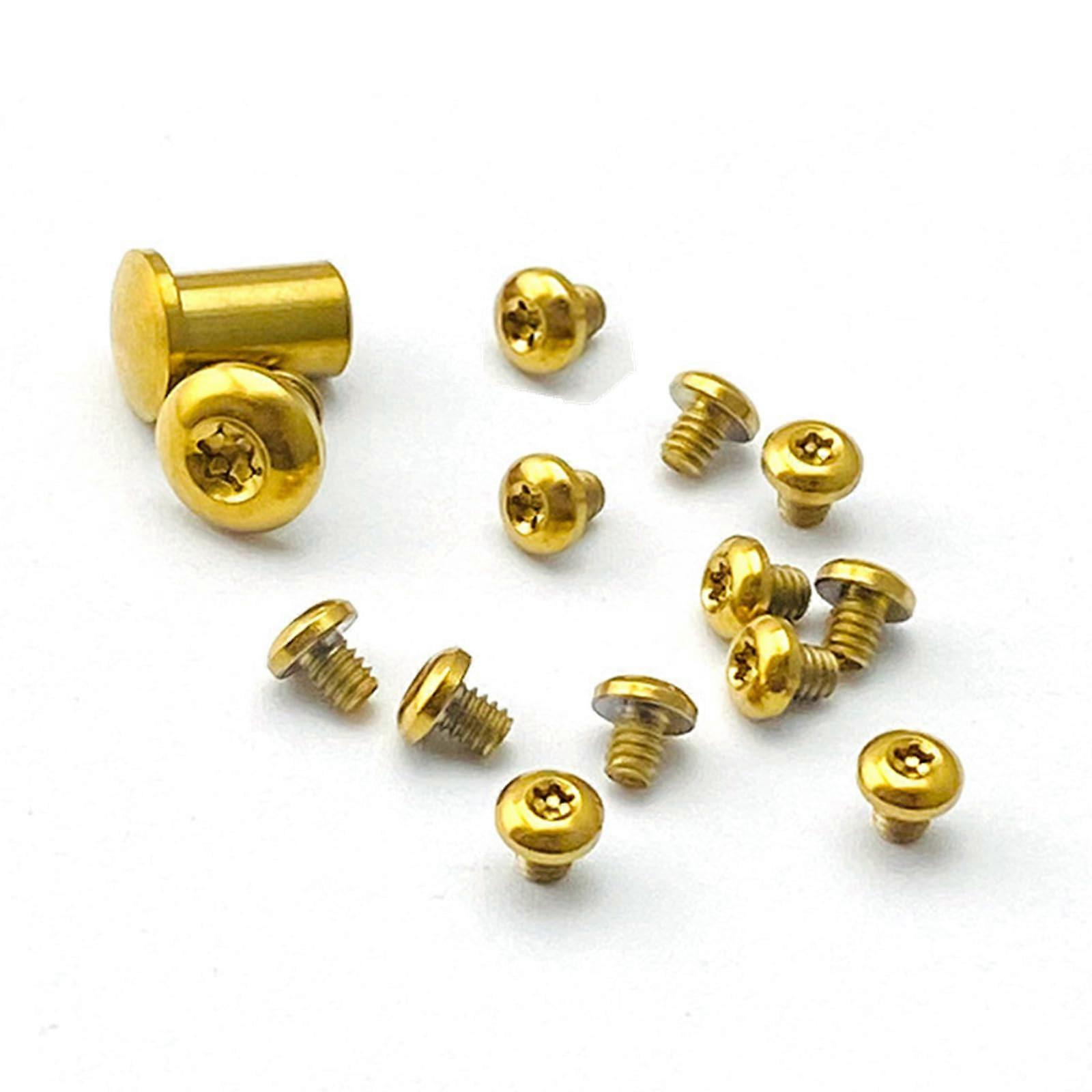 Titanium Knife Screws  Kit Gold Torx Set 12pcs Durable Upgrade for Benchmade Bugout 535