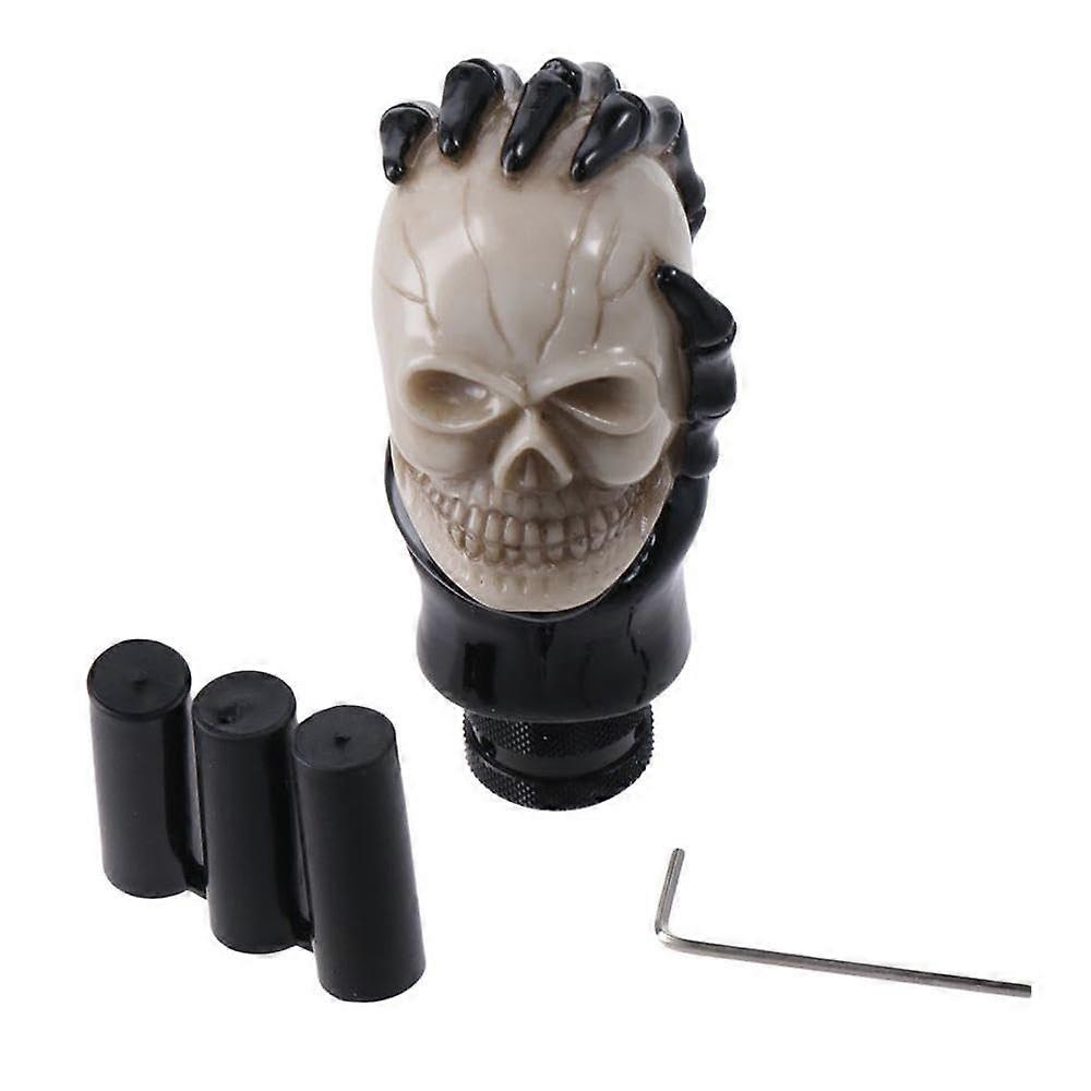 Skull Gear Shift Knob with Unique Skull Hand Design Fits Most Manual and Automatic Vehicles