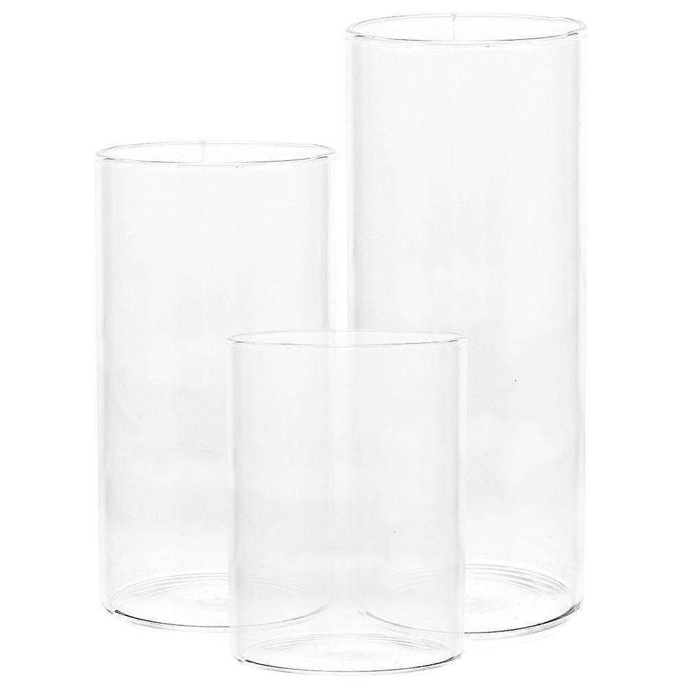 Tealight Holders Table Decoration Glass Protector Wedding Decor 3Pcs