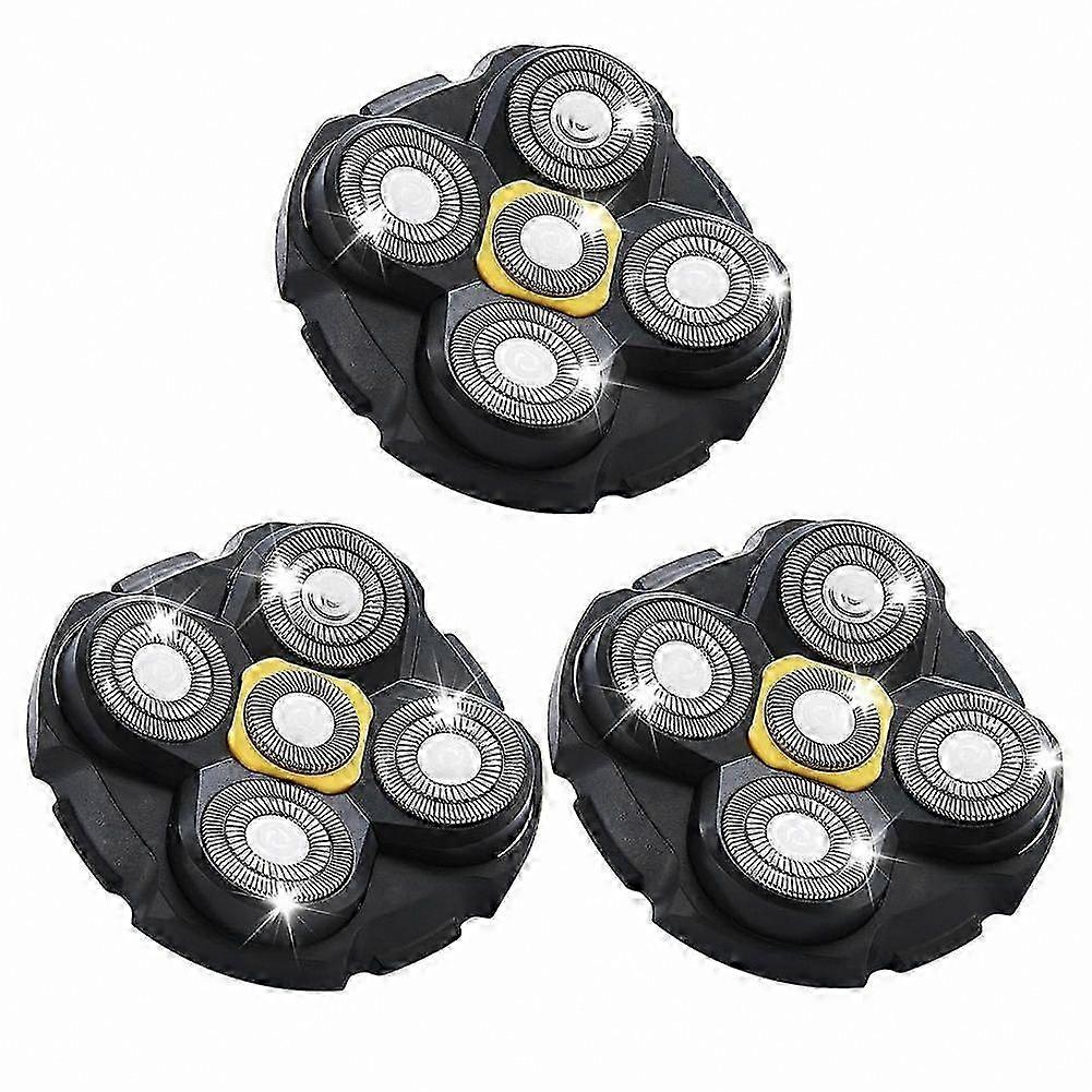 Microtouch Titanium Replacement Heads for Bald Men, 3 Pack