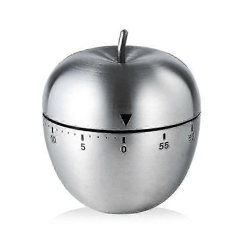 Cooking Timer Stainless Steel Mechanical Timer No Battery Required Apple Style