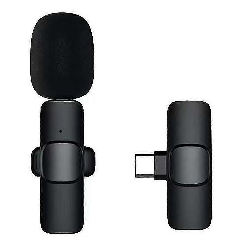 Wireless Lavalier Microphone For Android iPhone Phone ipad Vlog Live Stream Mic