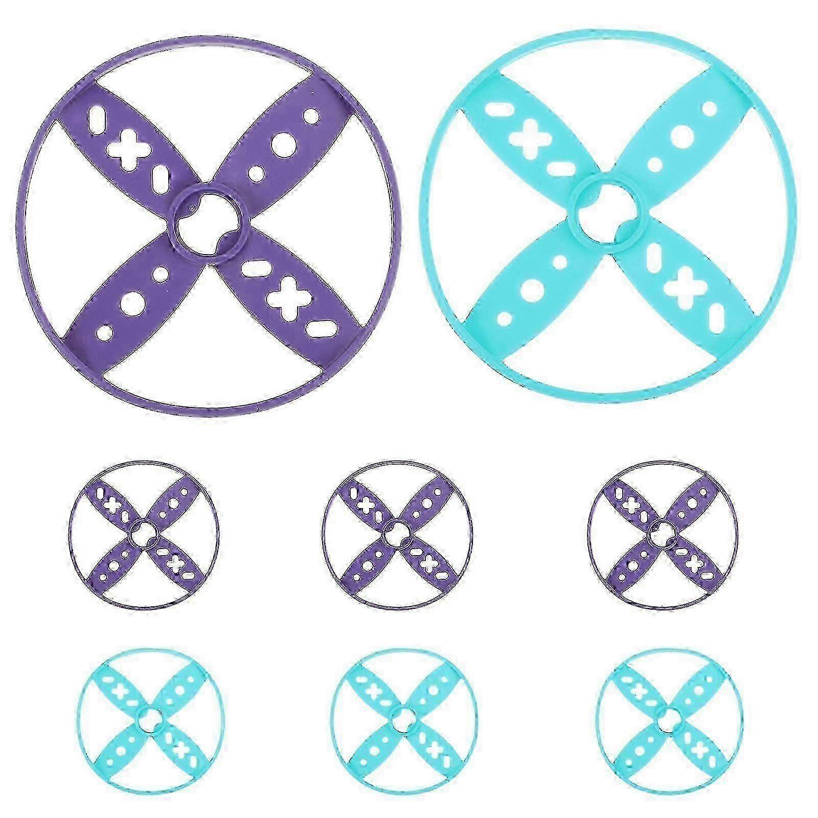 8Pcs Outdoor Flying Disc Set, Portable Plastic Throwing Discs for Interactive Play