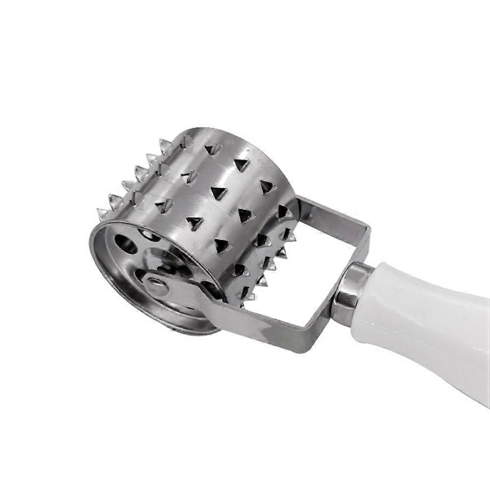 Steak Tenderizer Stainless Steel Roll Maker for Kitchen White