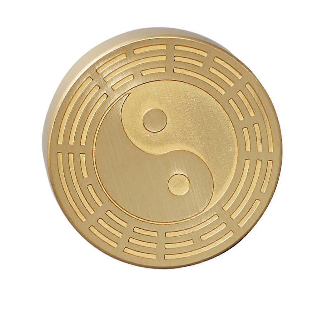 Round Brass Paperweight for Calligraphy Practice At Home
