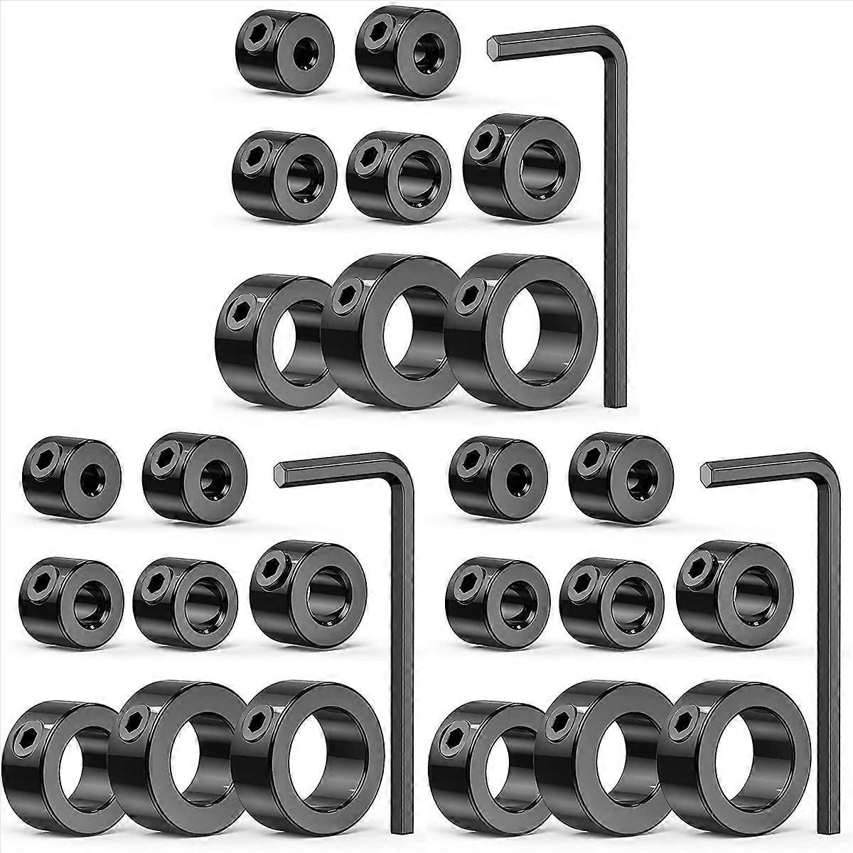 9PCS Adjustable Drill Depth Collar Limit Ring with Carbon Steel Set