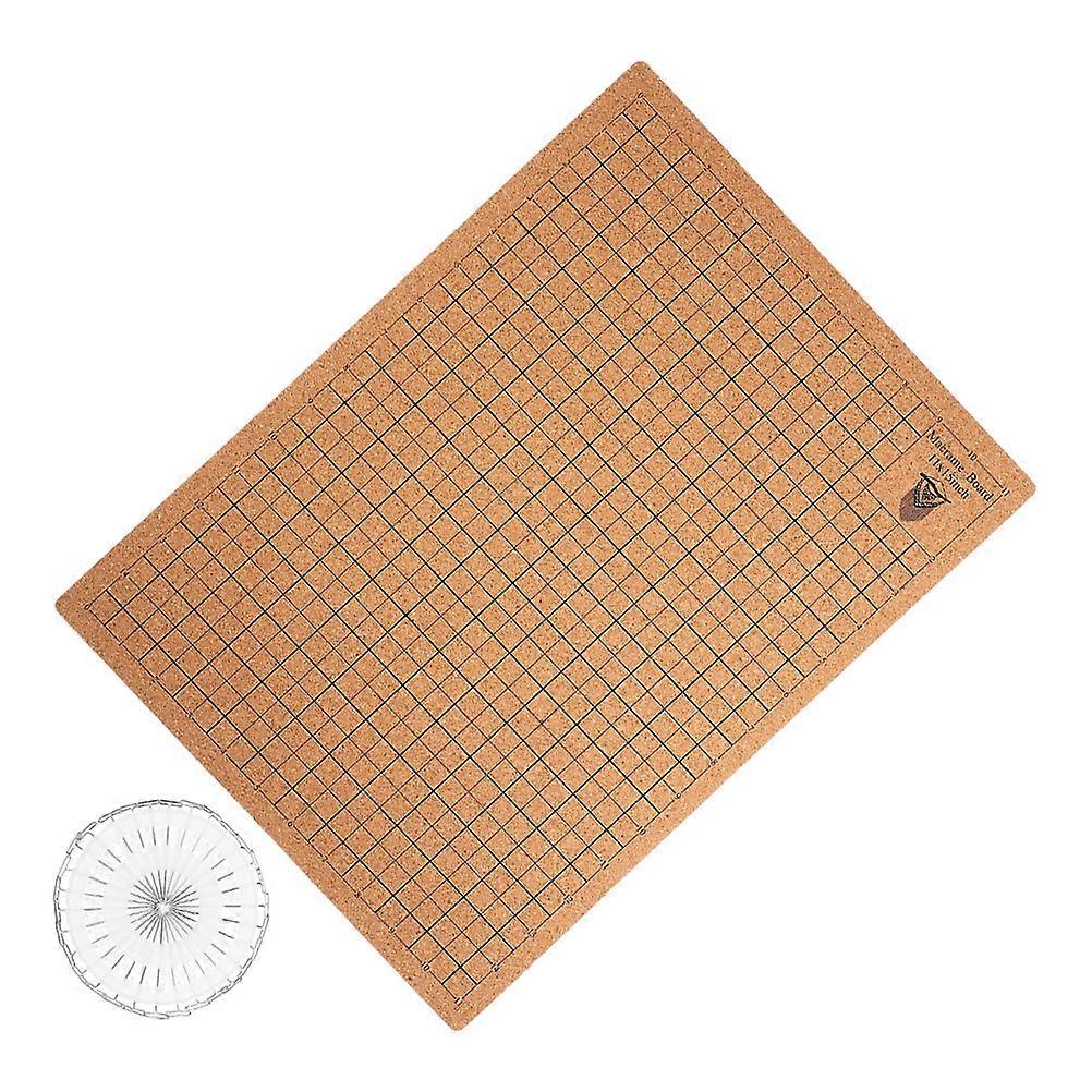 Assorted Color Macrame Board with 30 T Pins for Knitting Use Crafting