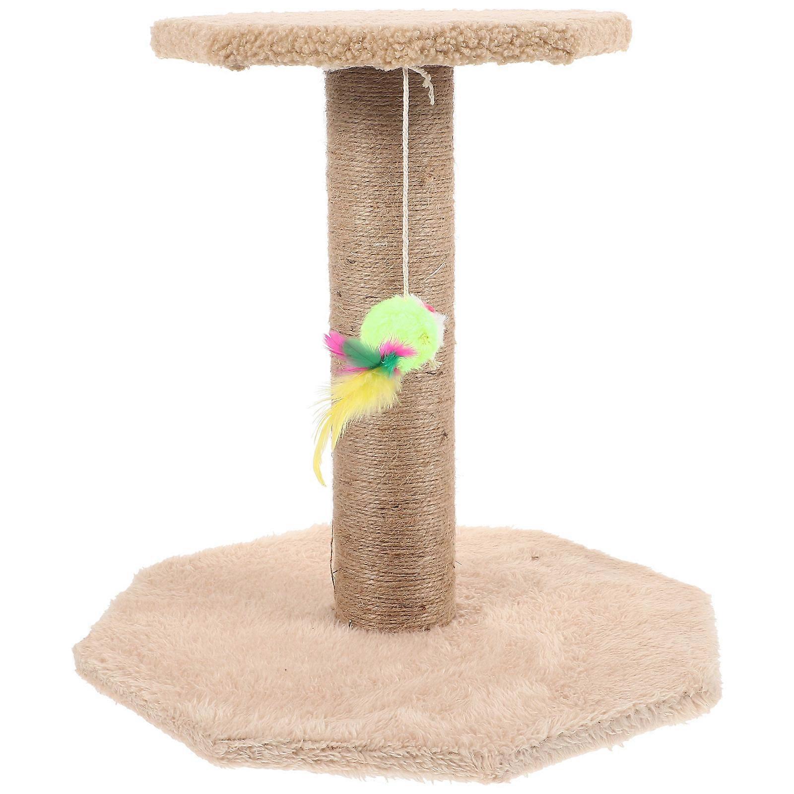 Cat Scratching Post Kitten Claw Scratcher with Hanging Ball