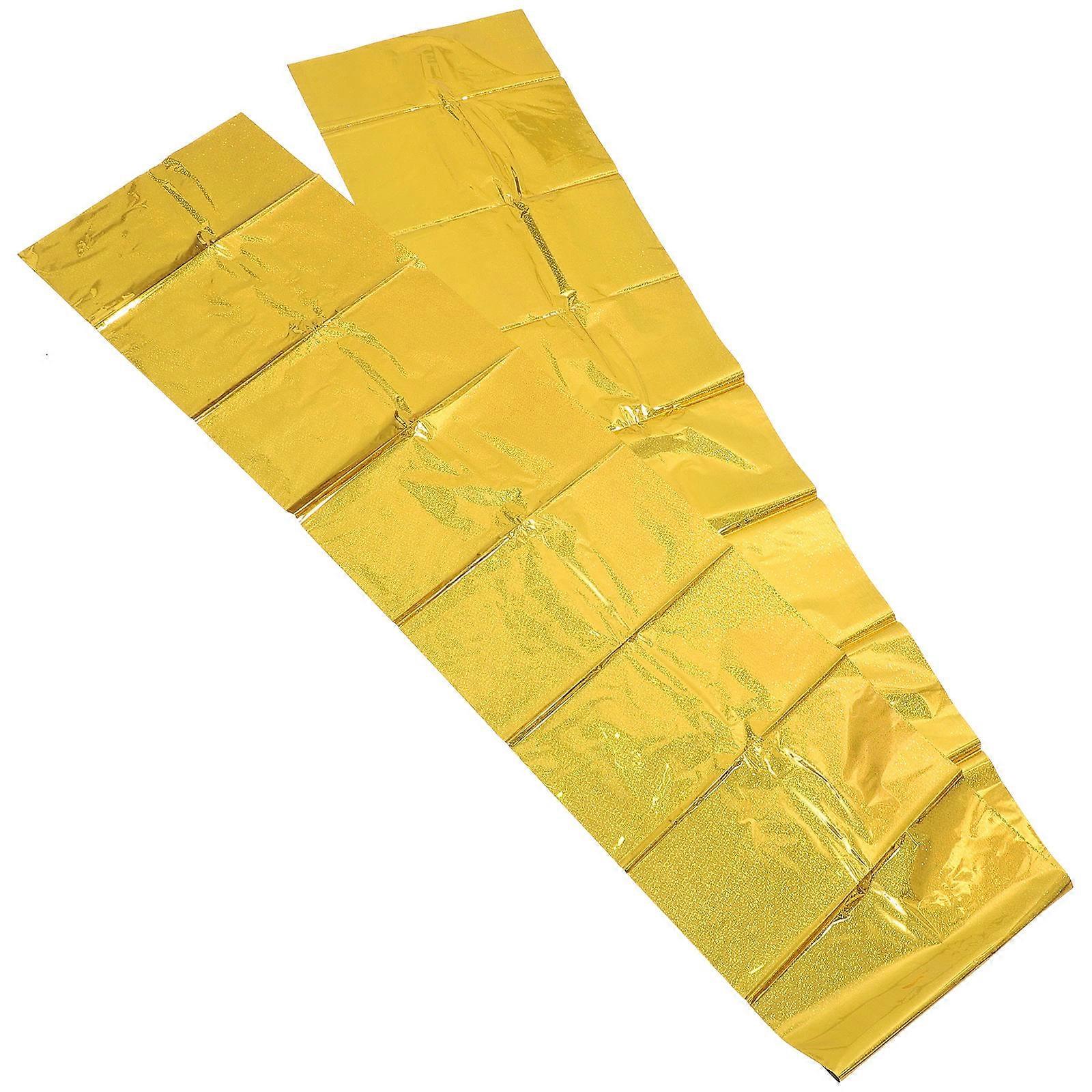 Wedding Party Tablecovers Disposable Foil Tablecloths for Table Use 2Pcs