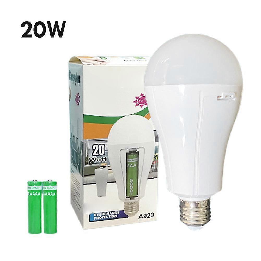 Emergency LED Light Bulb with Rechargeable Battery Automatic Power Failure Backup E27 Socket Adjustable Brightness