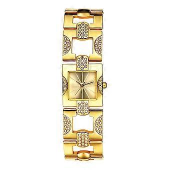 Montre à quartz de luxe pour femme, bracelet manchette élégant, cadran carré