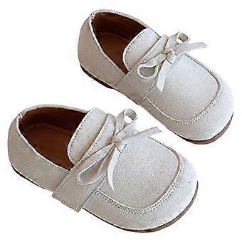 Baby- en peuterschoenen, leren mocassins, eerste loopschoentjes, beige, 18-24 maanden
