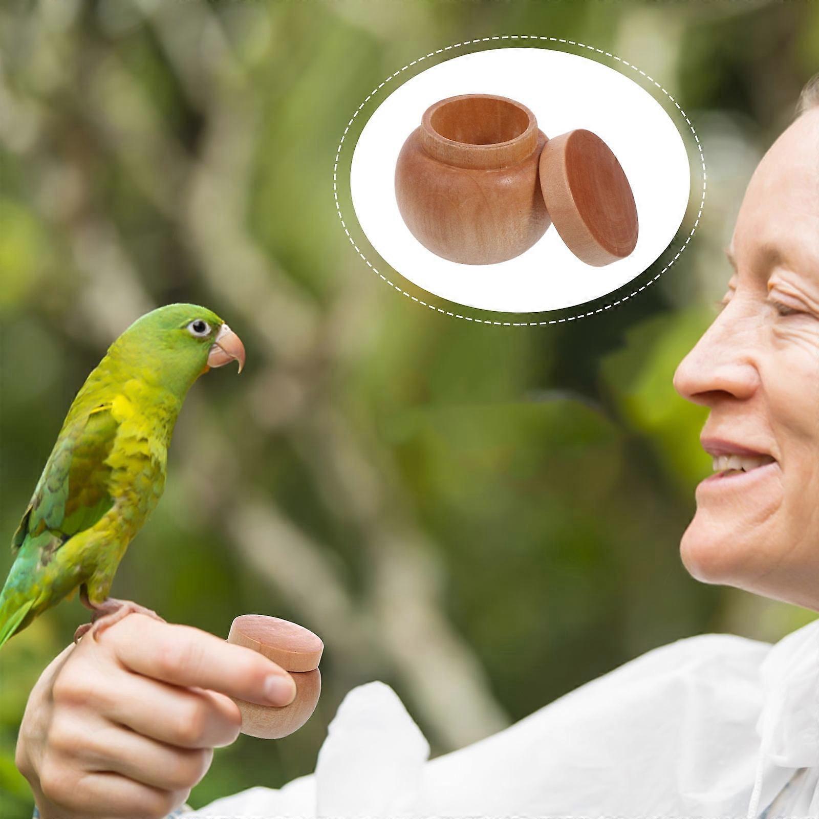 Bird Training Container Interactive Feeder Jar 1Set