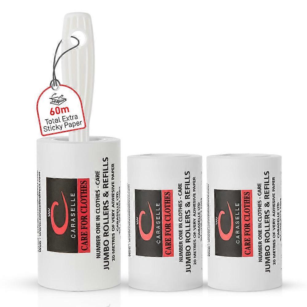 Multipack: 1 X Jumbo Roller + 2 Refills (total 60m, ≈600+ Sheets Equivalent)