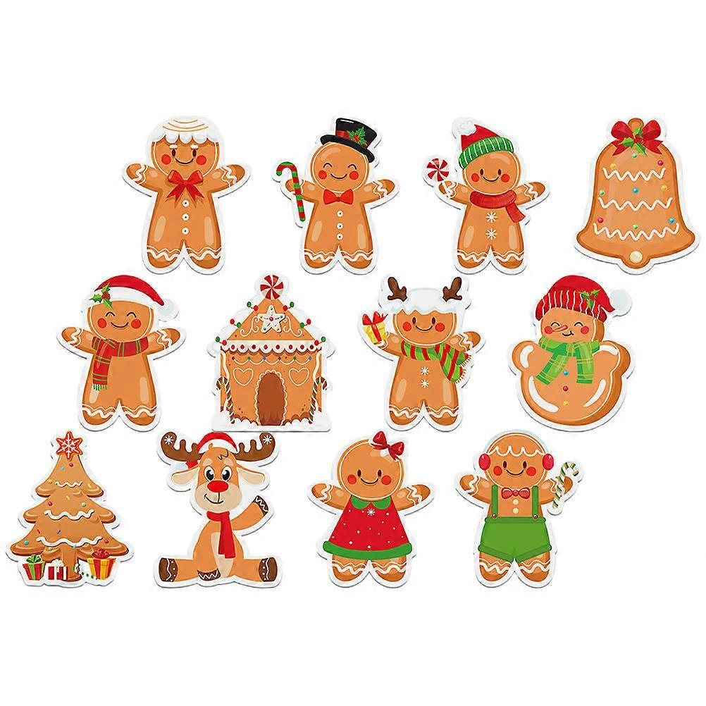 Christmas Gingerbread Note Pads for Daily Use 12 Books Multi-Function Stickers