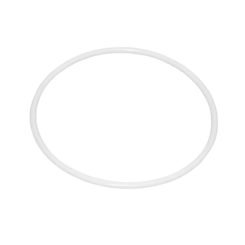 Craft Plastic Round Ring White For DIY Handmade Projects Welded Design Hoops 10Pcs