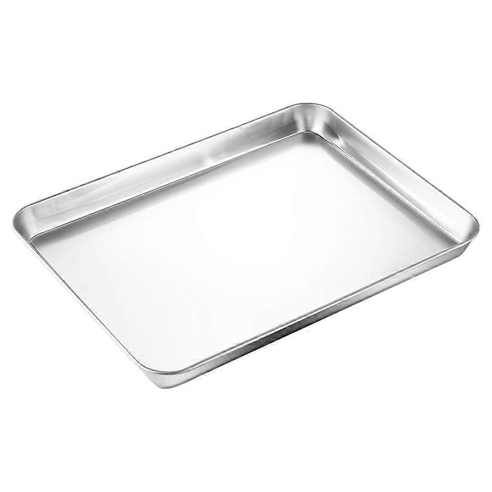 Rustfrit stål bradepande cookie bageplade rustfrit stål grillplade dessert bageplade