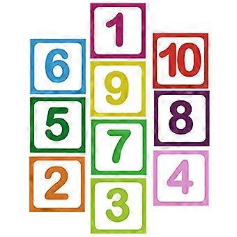 10 Sheets Self-adhesive Number Floor Stickers Household Game Decals Cartoon Floor Stickers