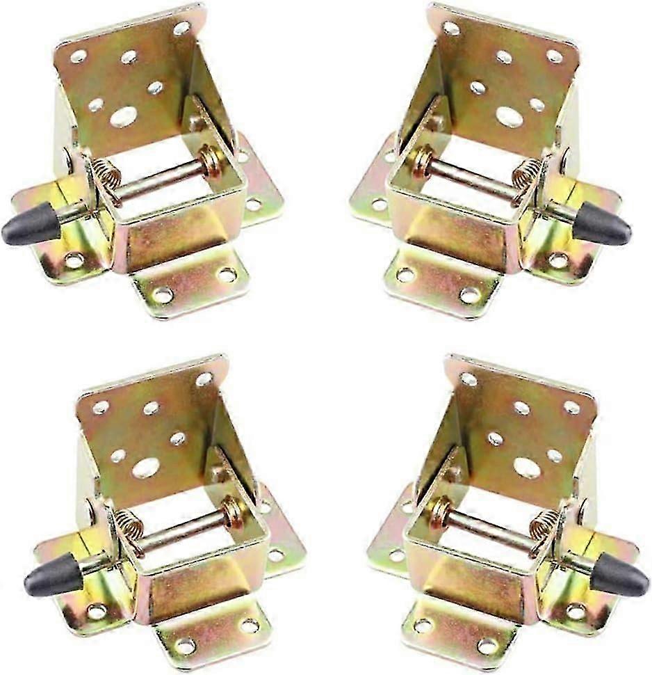 Locking Folding Brackets, Foldable Hinges, Automatic Lock Mechanism