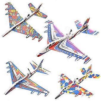 Spin-Resistant Shockproof Hand-Launch Plane Light-Up Electric Foam Glider USB Rechargeable,l