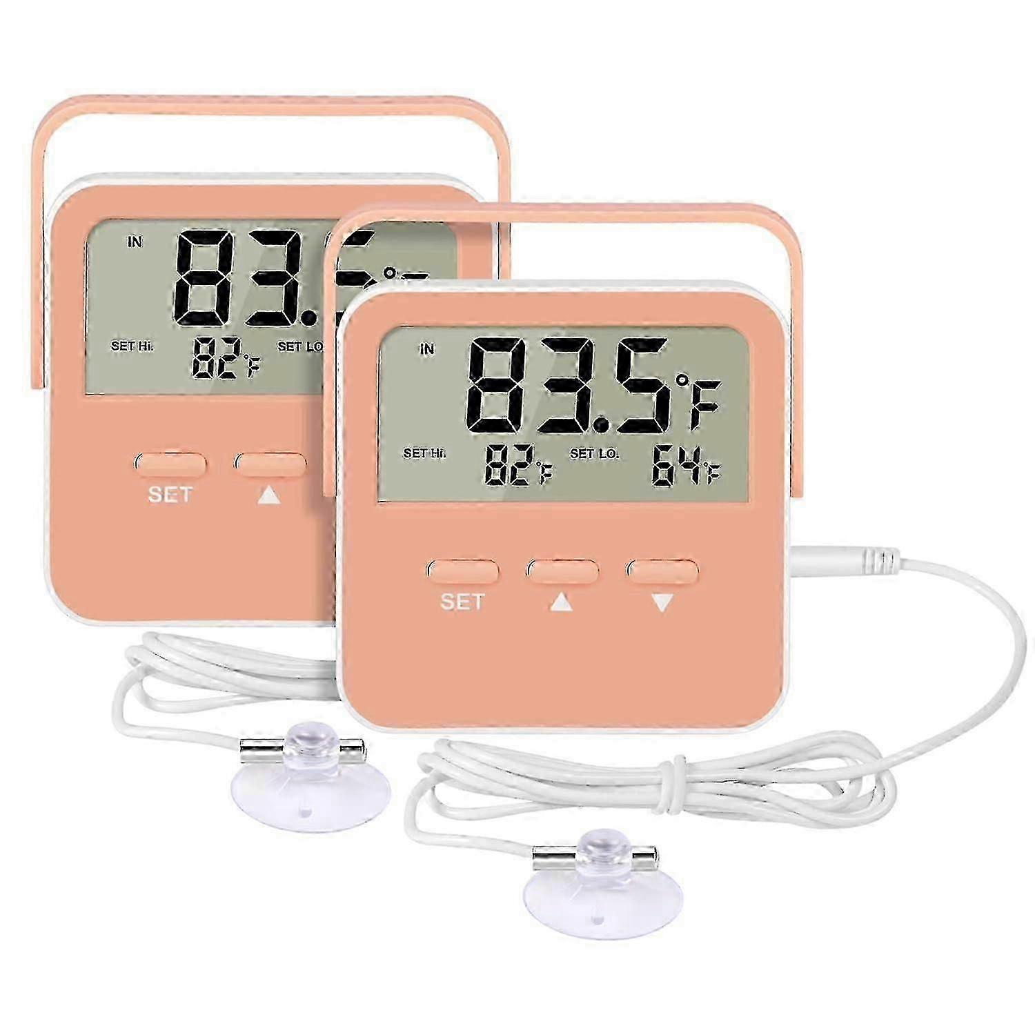 Digital Refrigerator Thermometer Alarm with Extra Sensor