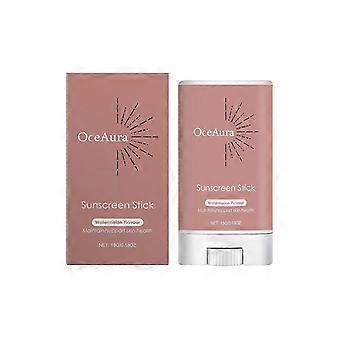 Mineral Sunscreen Stick for Face & Body, Watermelon Flavour Sun Cream Stick, Moisturising Sun Stick, Non-Greasy Sun Protection 15g