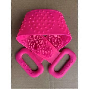 Silicone Back Scrubber And Hair Scalp Massager Shampoo Brush For Shower,70cm Easy To Clean - Exfoliating Improve Your Circulation,lathers Well - Gentl