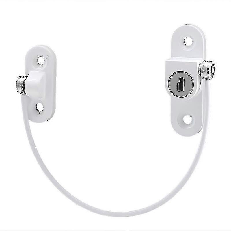 Baby Safety Locks Stainless Child Window Restrictor Infant Security Lockwhite2pcs