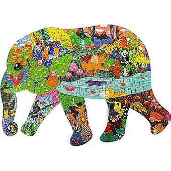 Jigsaw Puzzles for Kids Ages 4-8, 8-10, 10 and Adults 200 Pieces Difficult Puzzles Elephant Animal Shaped for Boys and Girls Christmas Birthday Gift