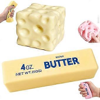 Yellow Squeeze Cheese Squishy - Squeeze Luck Cheese Squishy Skin Soft , Soft