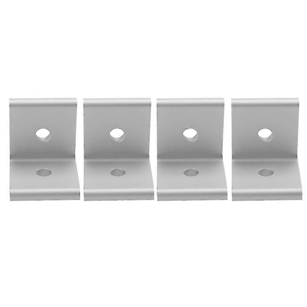 4pcs Corner Angle Bracket Joints, Aluminum, White 3030