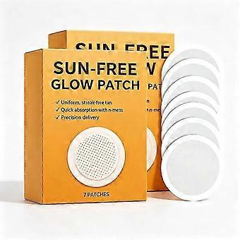 Mess-Free Sun-Free Glow Tanning Micro Patch, Gentle Natural Self-Tan Sticker for Even Uniform Body Tan, Precision Absorption Sunless Tan Patches, 7 Pi